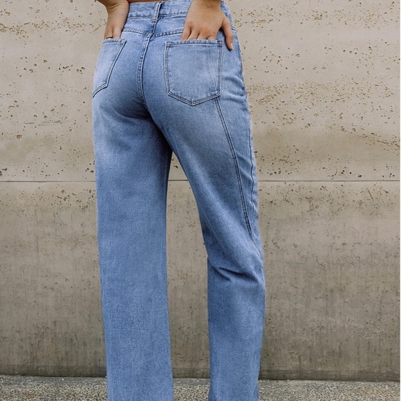 Commense Vintage Denim Straight Leg Pants - Picture 3 of 3